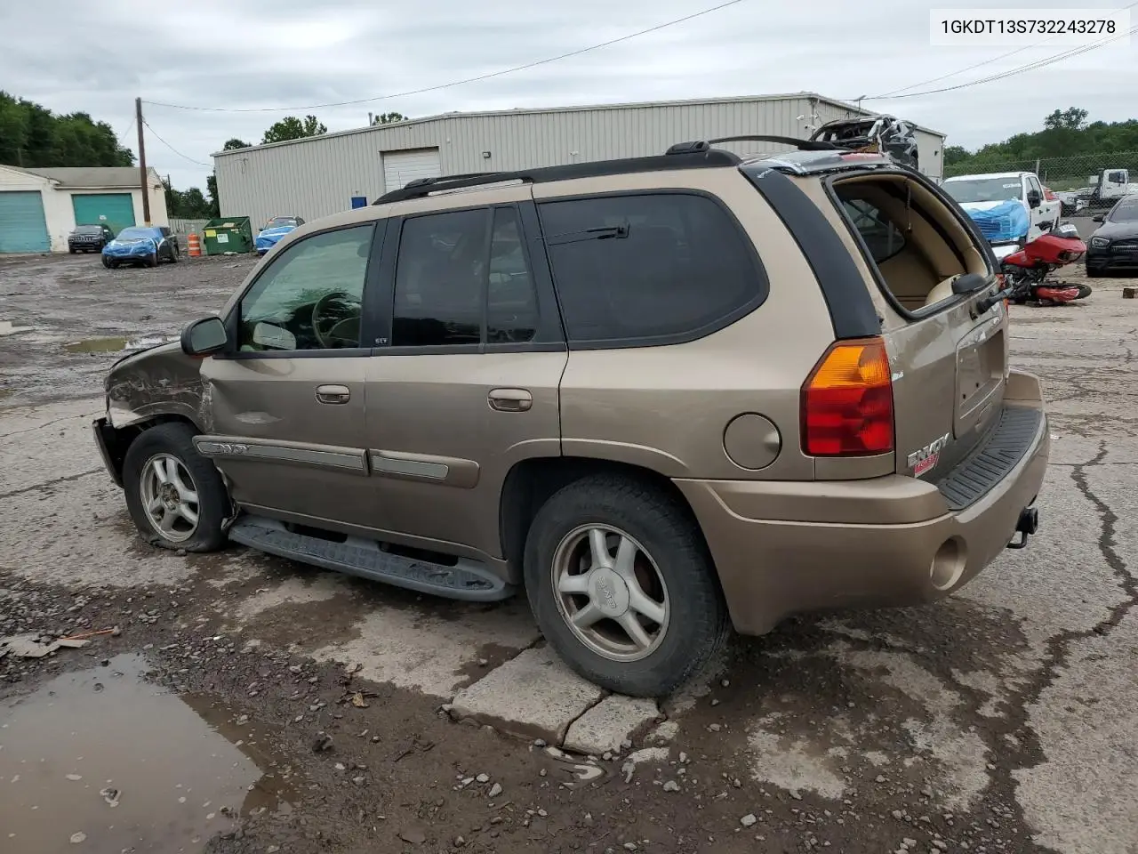 2003 GMC Envoy VIN: 1GKDT13S732243278 Lot: 62725425