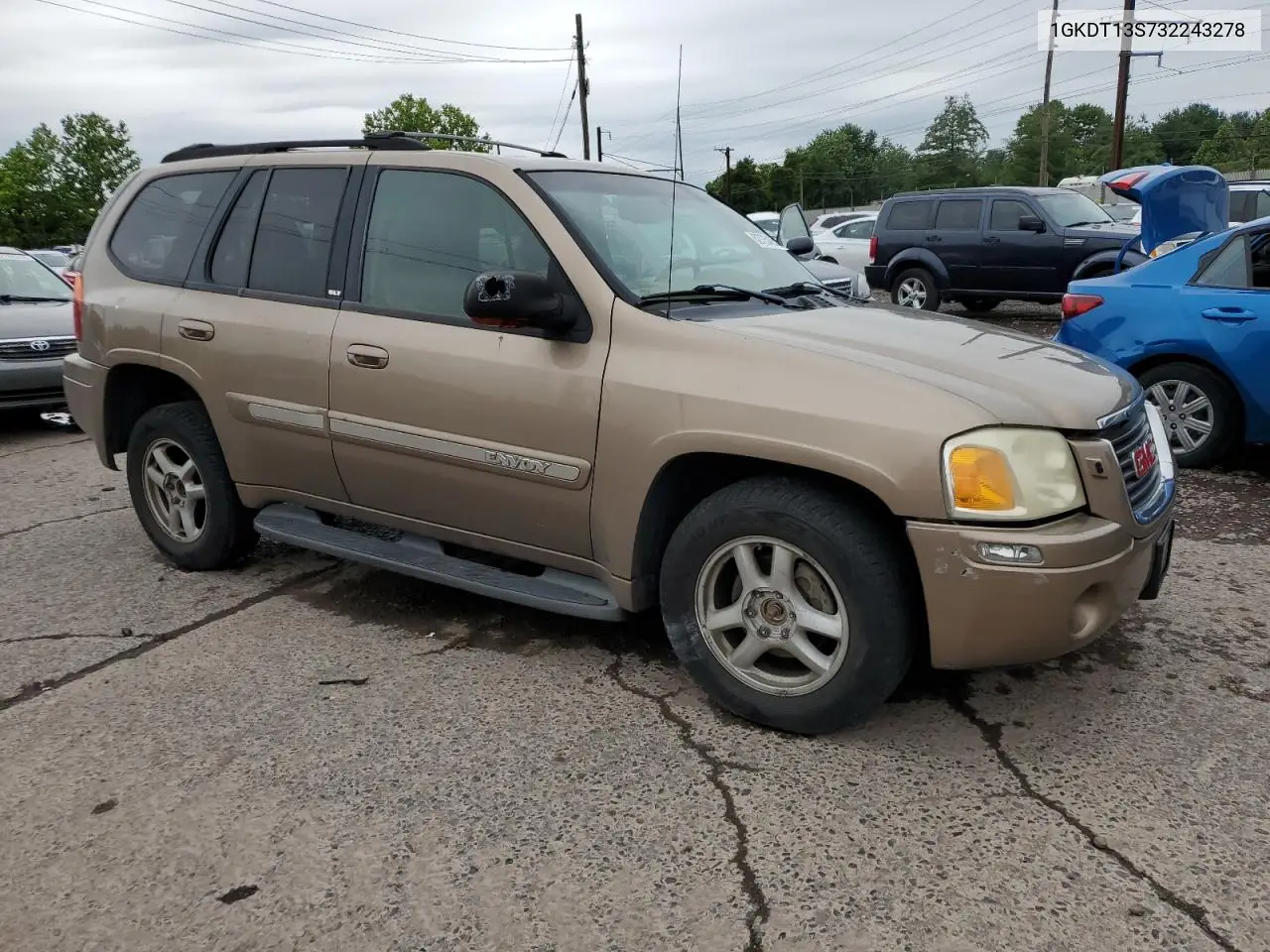 2003 GMC Envoy VIN: 1GKDT13S732243278 Lot: 62725425