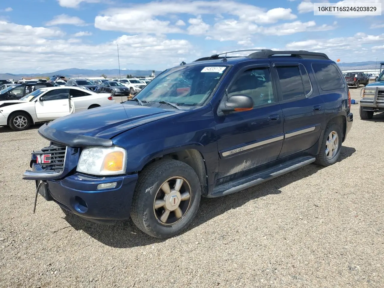 2004 GMC Envoy Xl VIN: 1GKET16S246203829 Lot: 54835175