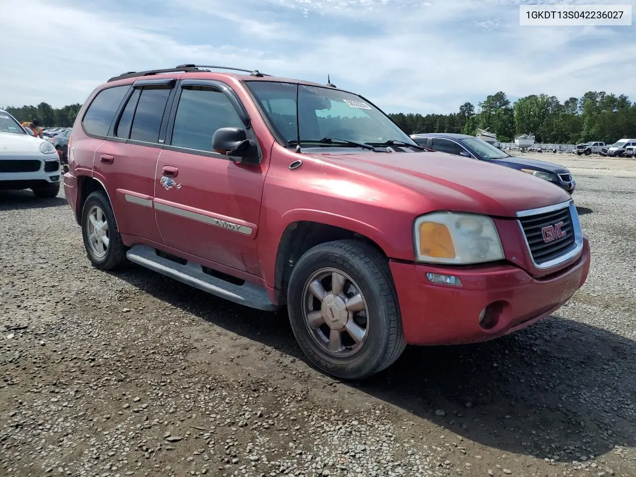 2004 GMC Envoy VIN: 1GKDT13S042236027 Lot: 56328255
