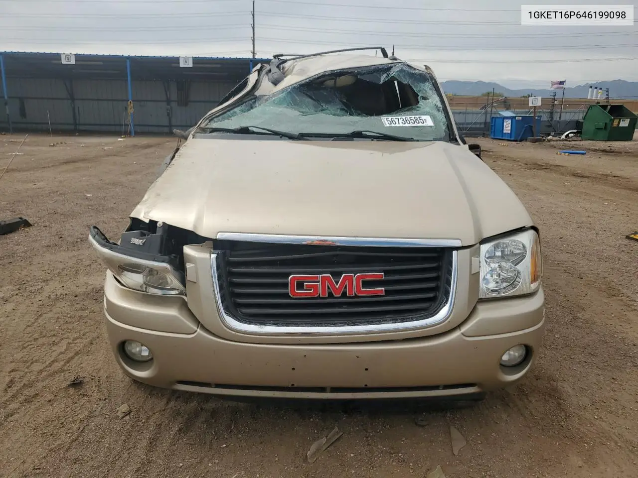 2004 GMC Envoy Xl VIN: 1GKET16P646199098 Lot: 56736585