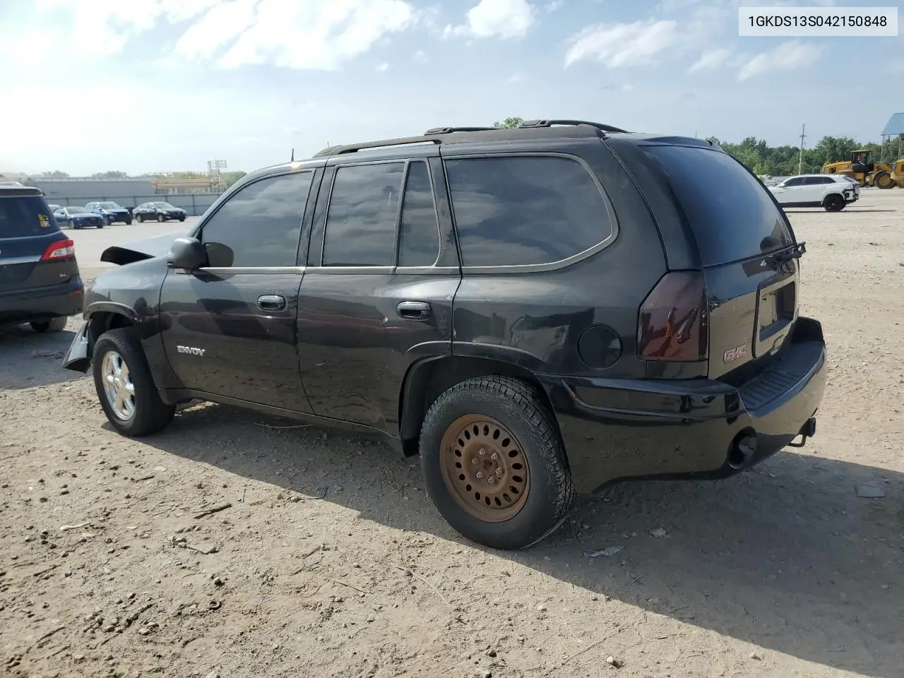 2004 GMC Envoy VIN: 1GKDS13S042150848 Lot: 61964365