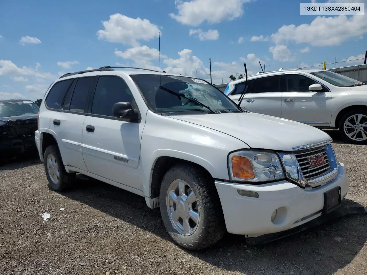 2004 GMC Envoy VIN: 1GKDT13SX42360404 Lot: 62078415