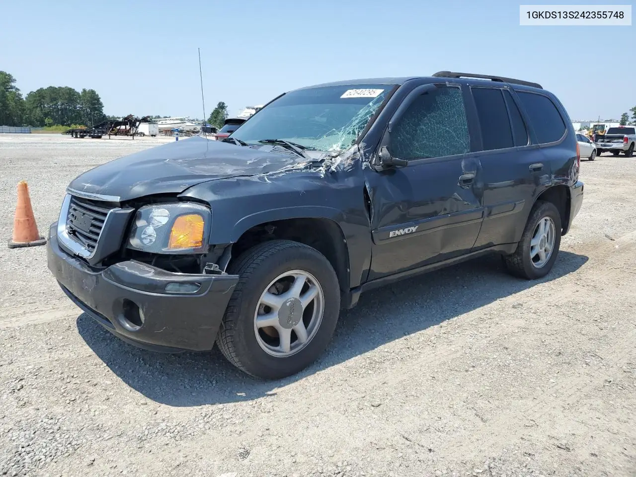 2004 GMC Envoy VIN: 1GKDS13S242355748 Lot: 62640295