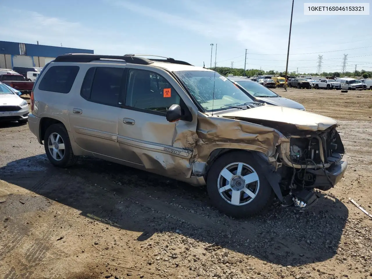2004 GMC Envoy Xl VIN: 1GKET16S046153321 Lot: 65976375