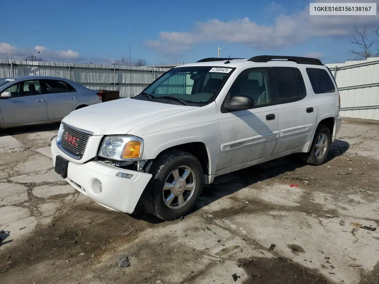 2005 GMC Envoy Xl VIN: 1GKES16S156138167 Lot: 47000425