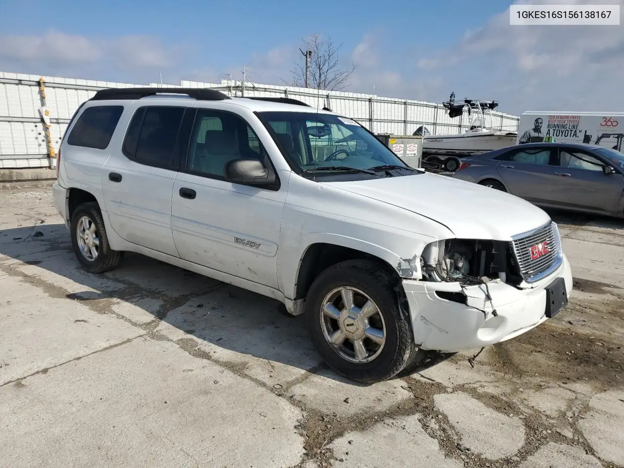 2005 GMC Envoy Xl VIN: 1GKES16S156138167 Lot: 47000425
