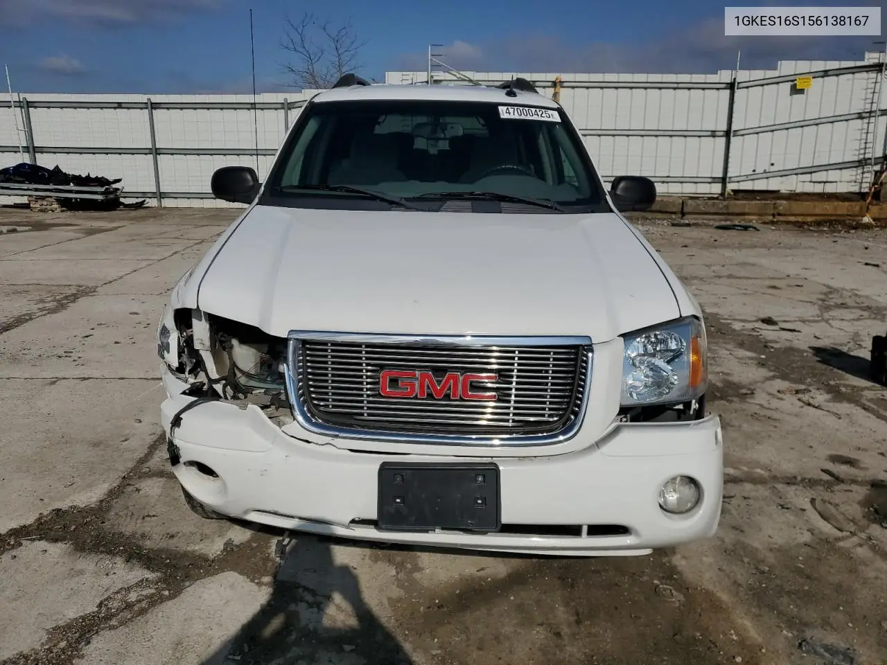 2005 GMC Envoy Xl VIN: 1GKES16S156138167 Lot: 47000425