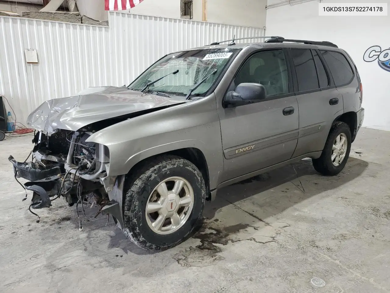 2005 GMC Envoy VIN: 1GKDS13S752274178 Lot: 55289005