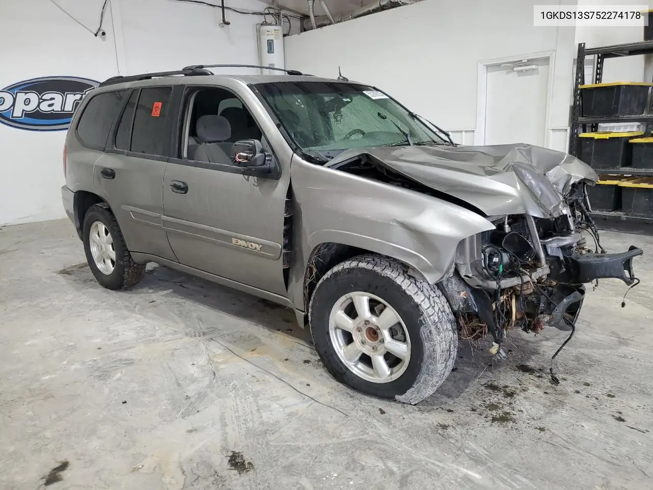 2005 GMC Envoy VIN: 1GKDS13S752274178 Lot: 55289005