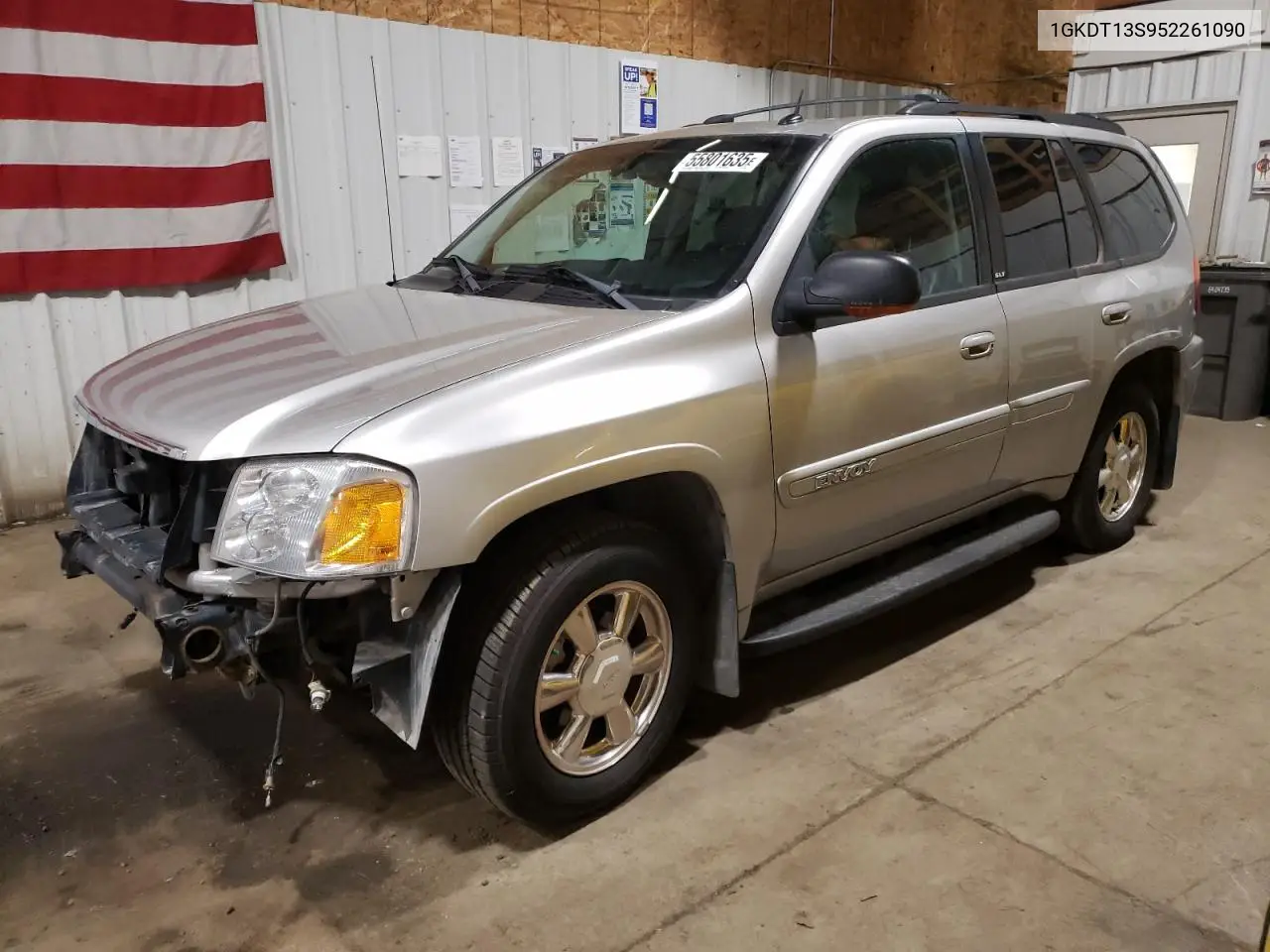 2005 GMC Envoy VIN: 1GKDT13S952261090 Lot: 55801635