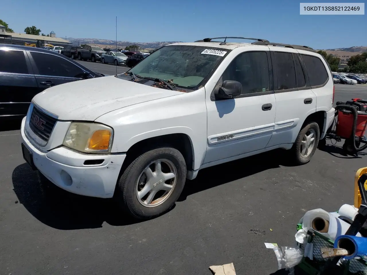 2005 GMC Envoy VIN: 1GKDT13S852122469 Lot: 62105225