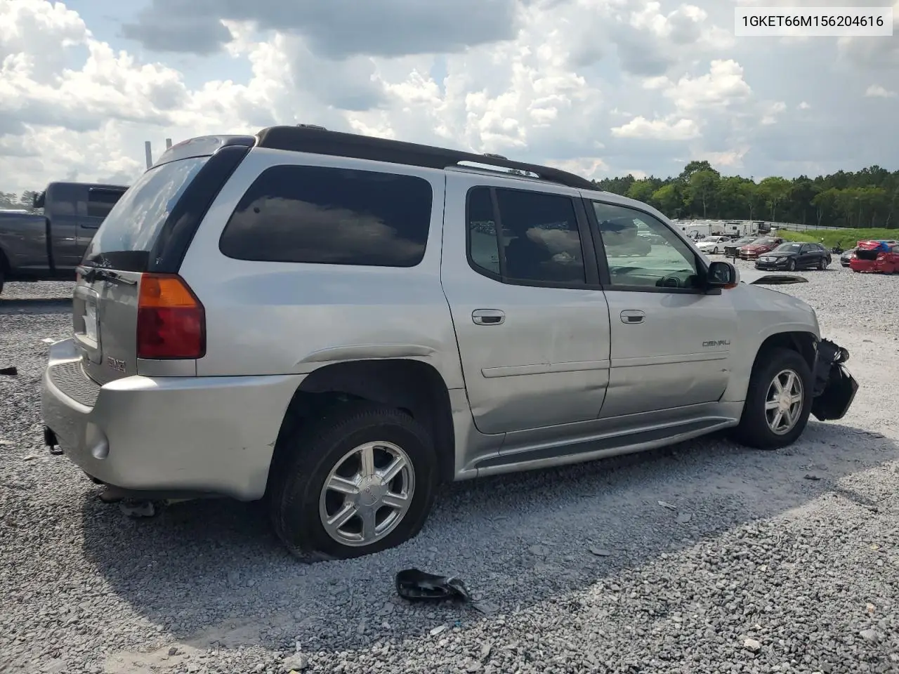 2005 GMC Envoy Denali Xl VIN: 1GKET66M156204616 Lot: 62673675