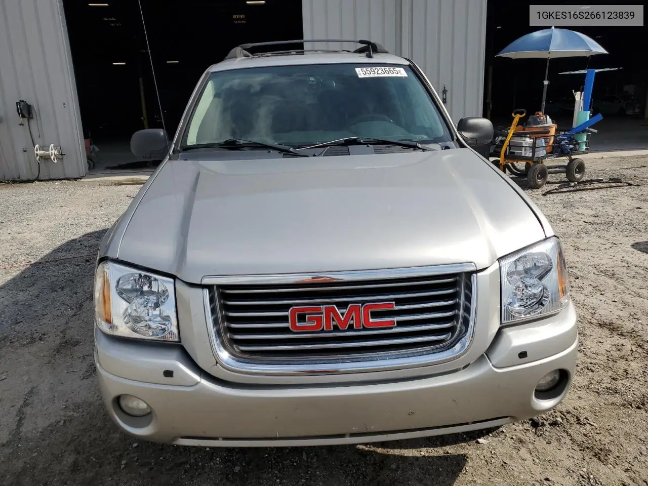 2006 GMC Envoy Xl VIN: 1GKES16S266123839 Lot: 55923665
