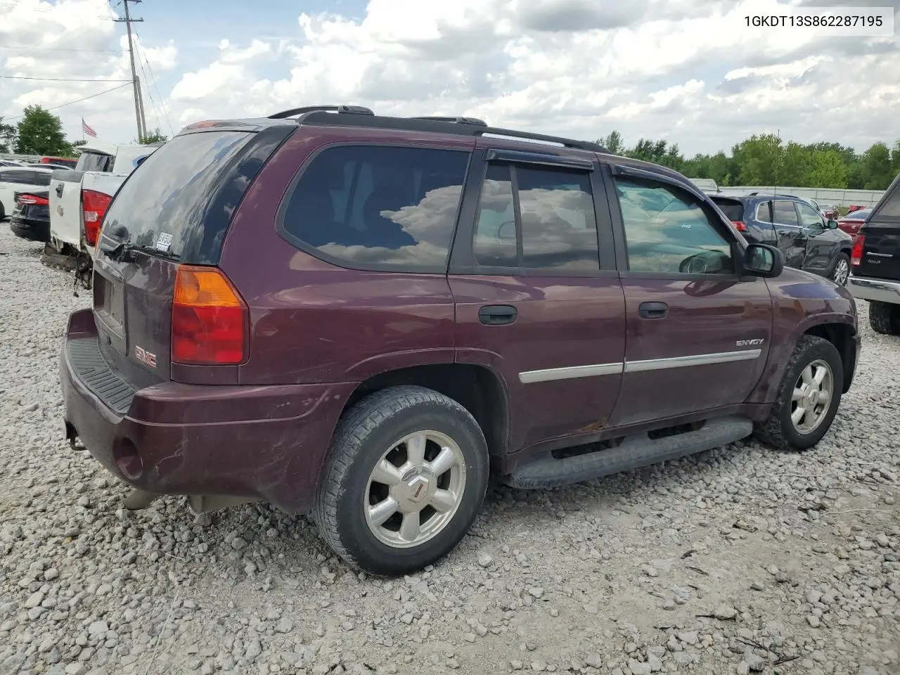 2006 GMC Envoy VIN: 1GKDT13S862287195 Lot: 60959365