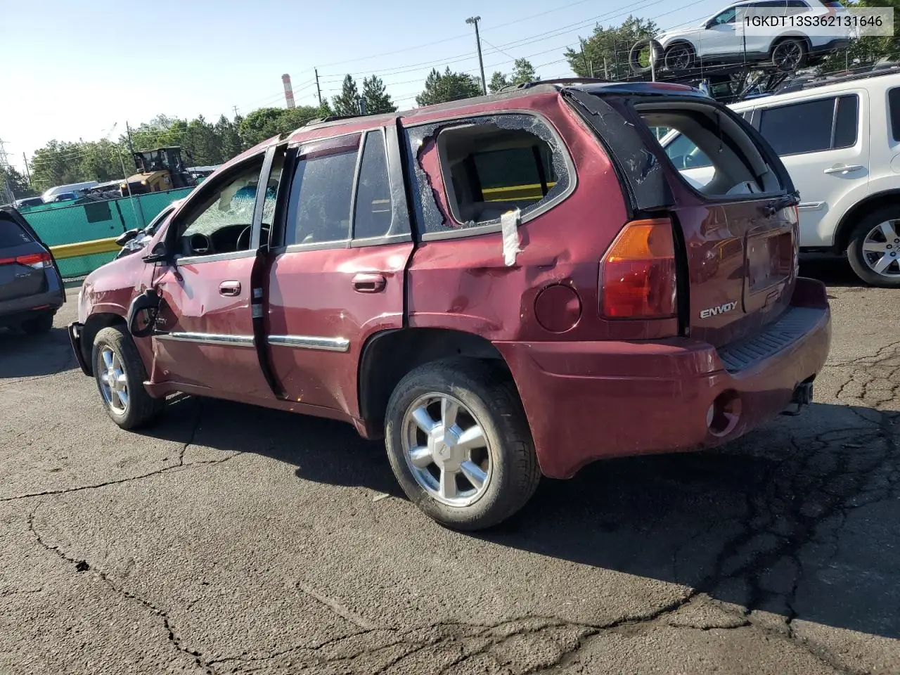 2006 GMC Envoy VIN: 1GKDT13S362131646 Lot: 61674035