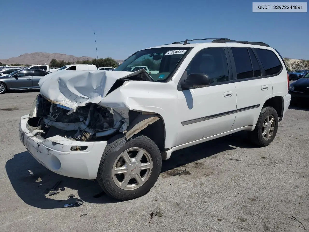 2007 GMC Envoy VIN: 1GKDT13S972244891 Lot: 57638615