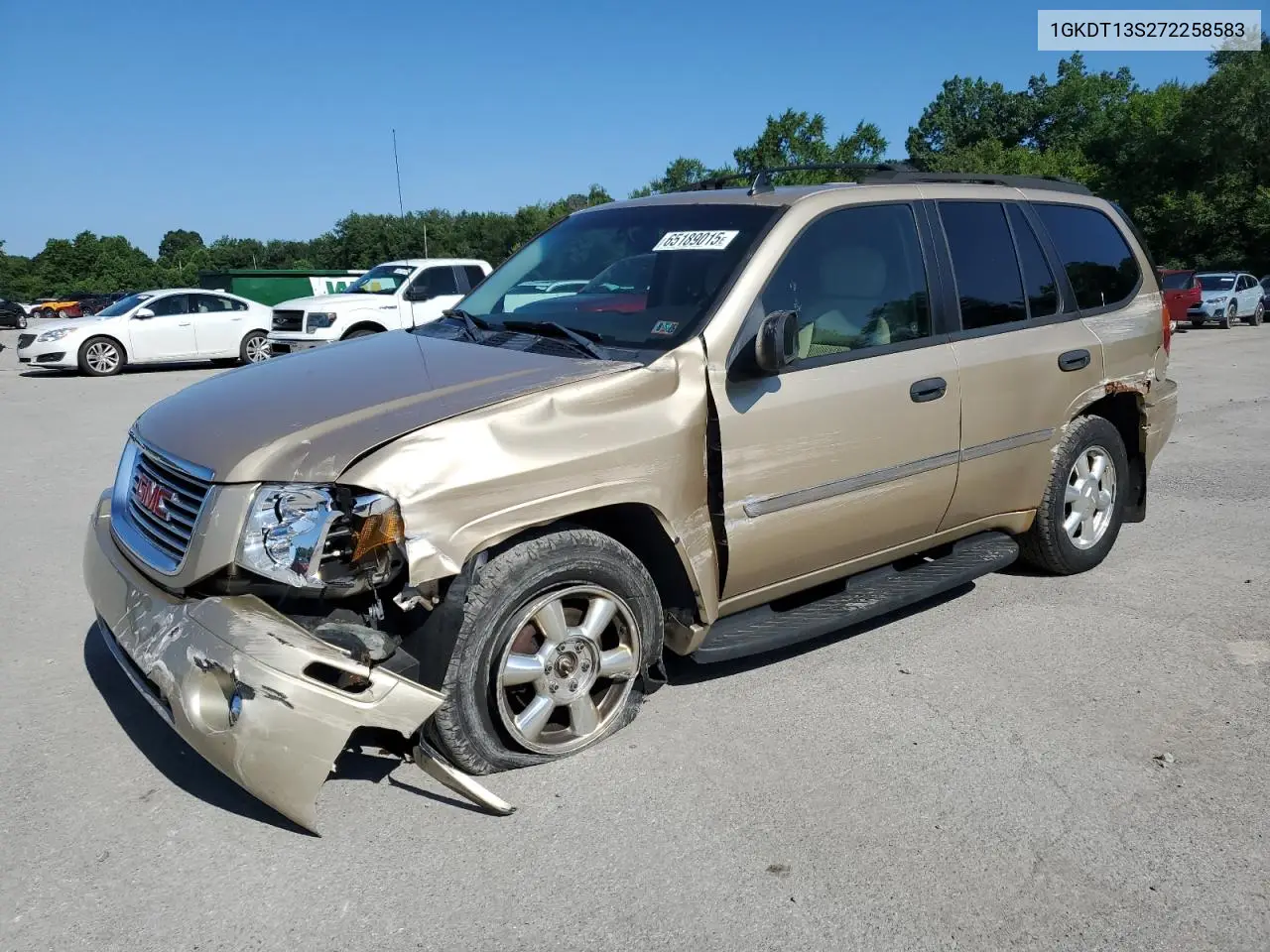 2007 GMC Envoy VIN: 1GKDT13S272258583 Lot: 65189015