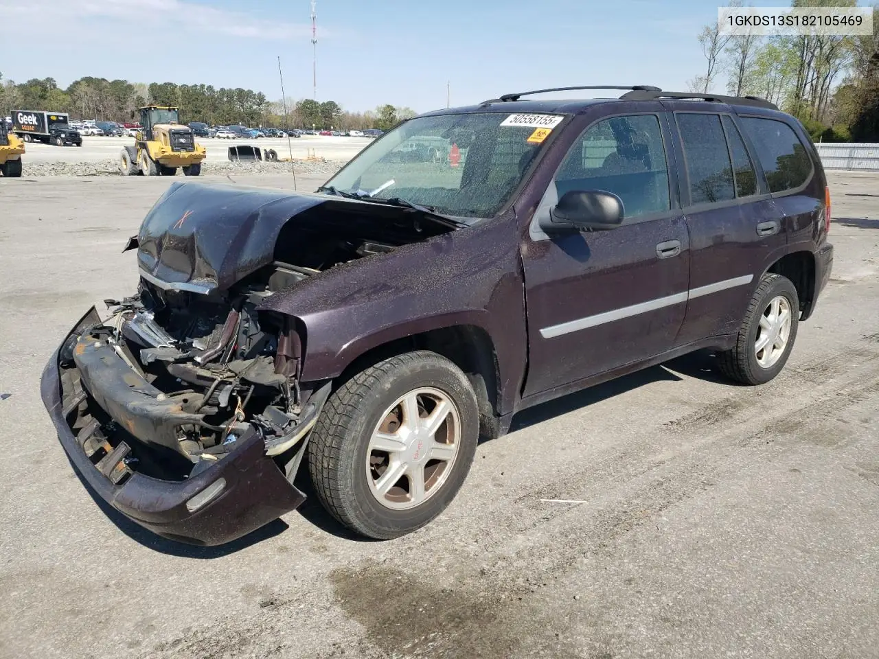 2008 GMC Envoy VIN: 1GKDS13S182105469 Lot: 50558155