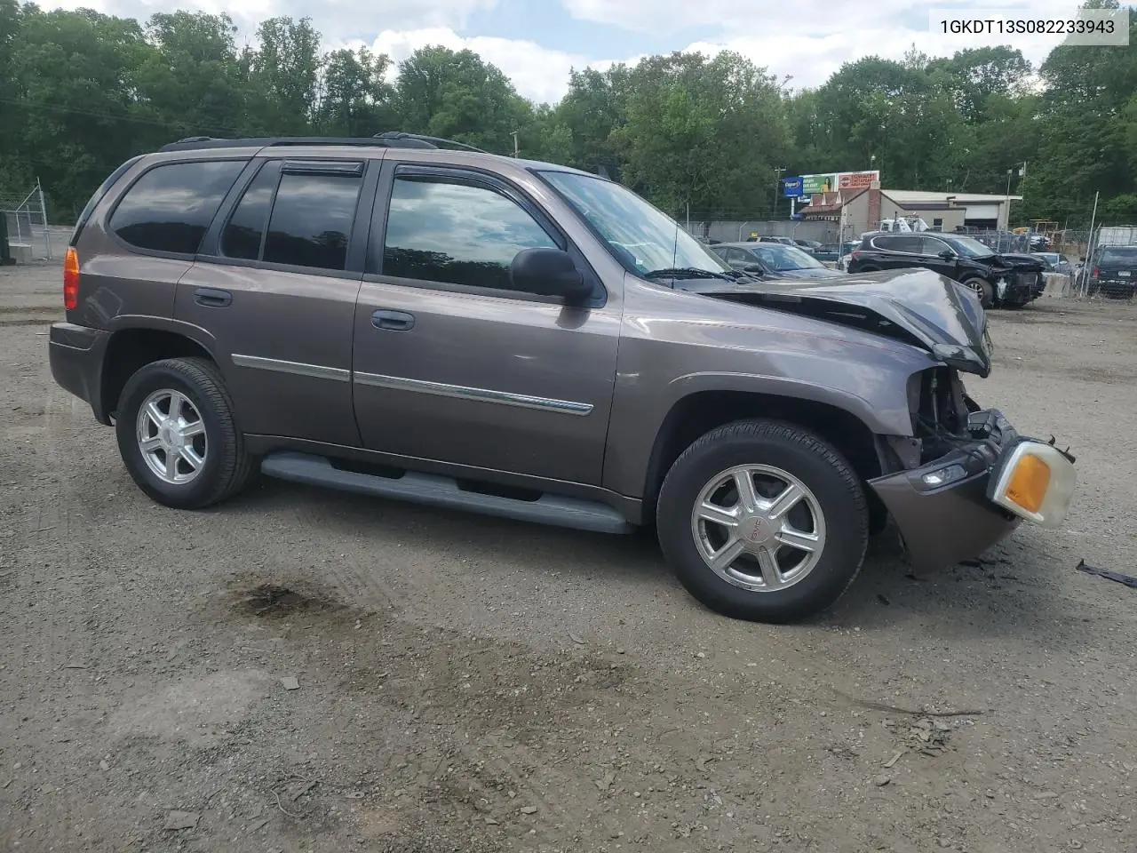 2008 GMC Envoy VIN: 1GKDT13S082233943 Lot: 56097865