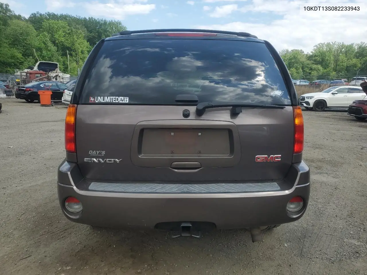 2008 GMC Envoy VIN: 1GKDT13S082233943 Lot: 56097865