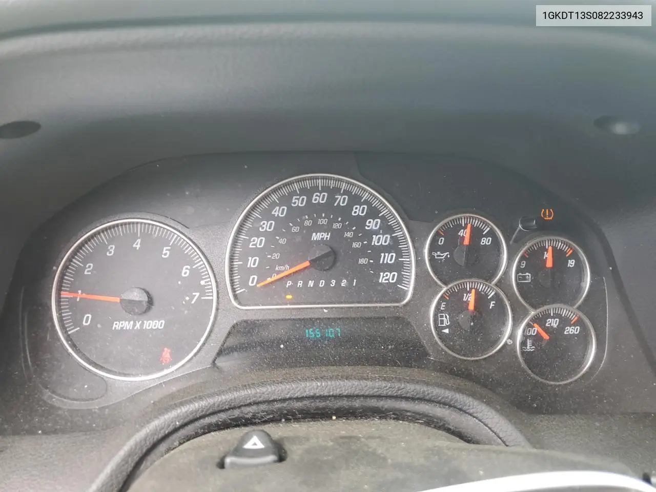 2008 GMC Envoy VIN: 1GKDT13S082233943 Lot: 56097865
