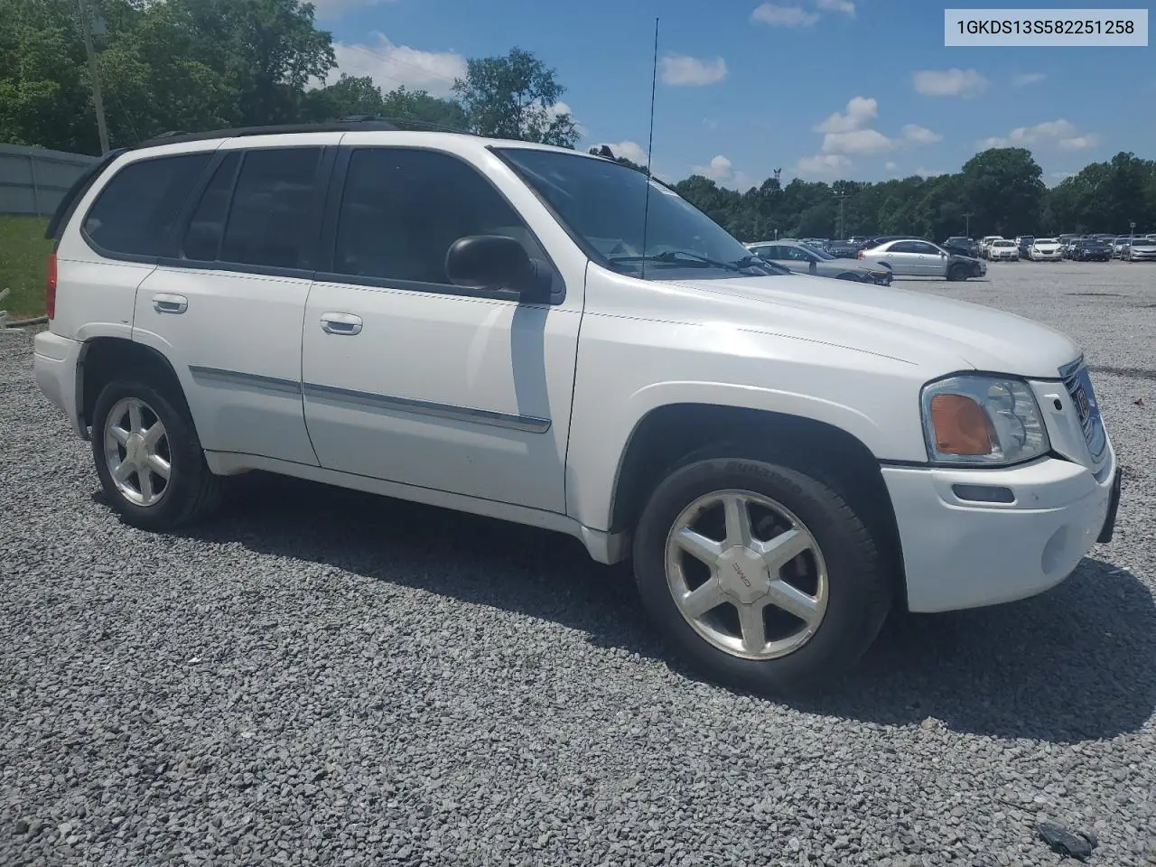 2008 GMC Envoy VIN: 1GKDS13S582251258 Lot: 56308925