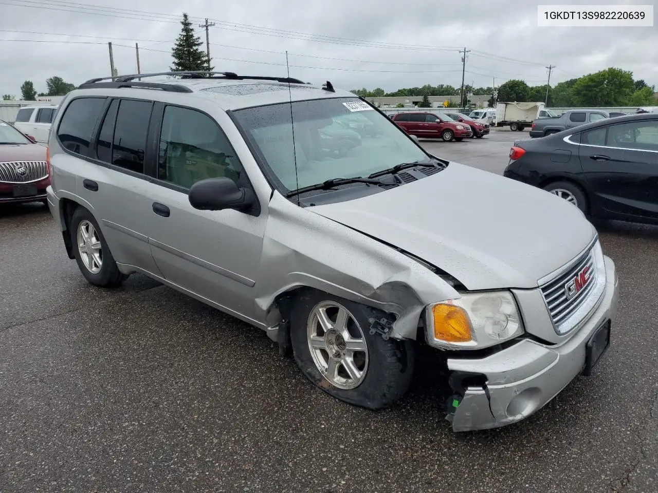 2008 GMC Envoy VIN: 1GKDT13S982220639 Lot: 62377655