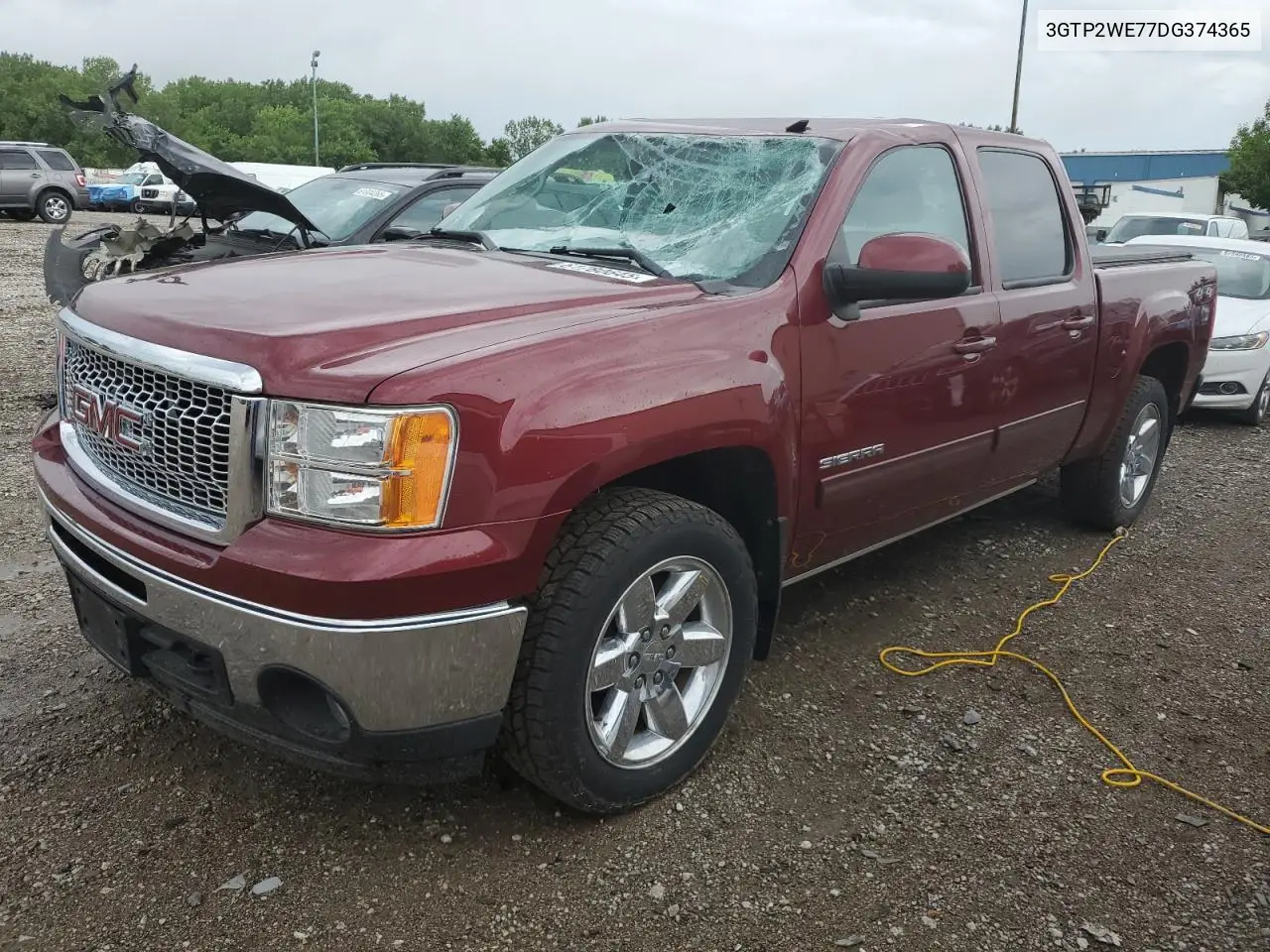 2013 GMC Sierra K1500 Slt VIN: 3GTP2WE77DG374365 Lot: 61780645