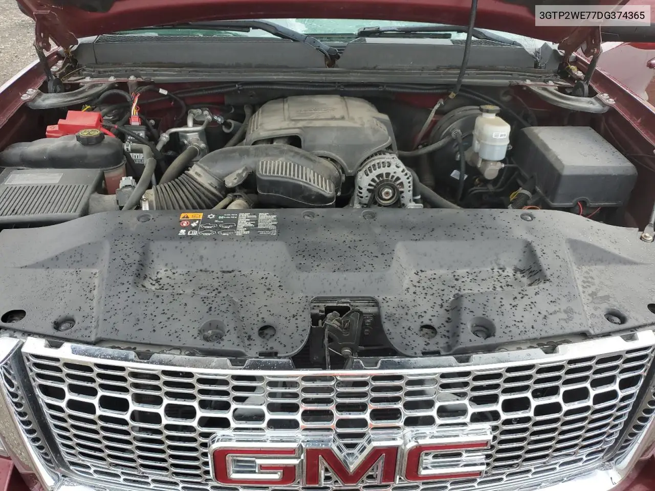 2013 GMC Sierra K1500 Slt VIN: 3GTP2WE77DG374365 Lot: 61780645