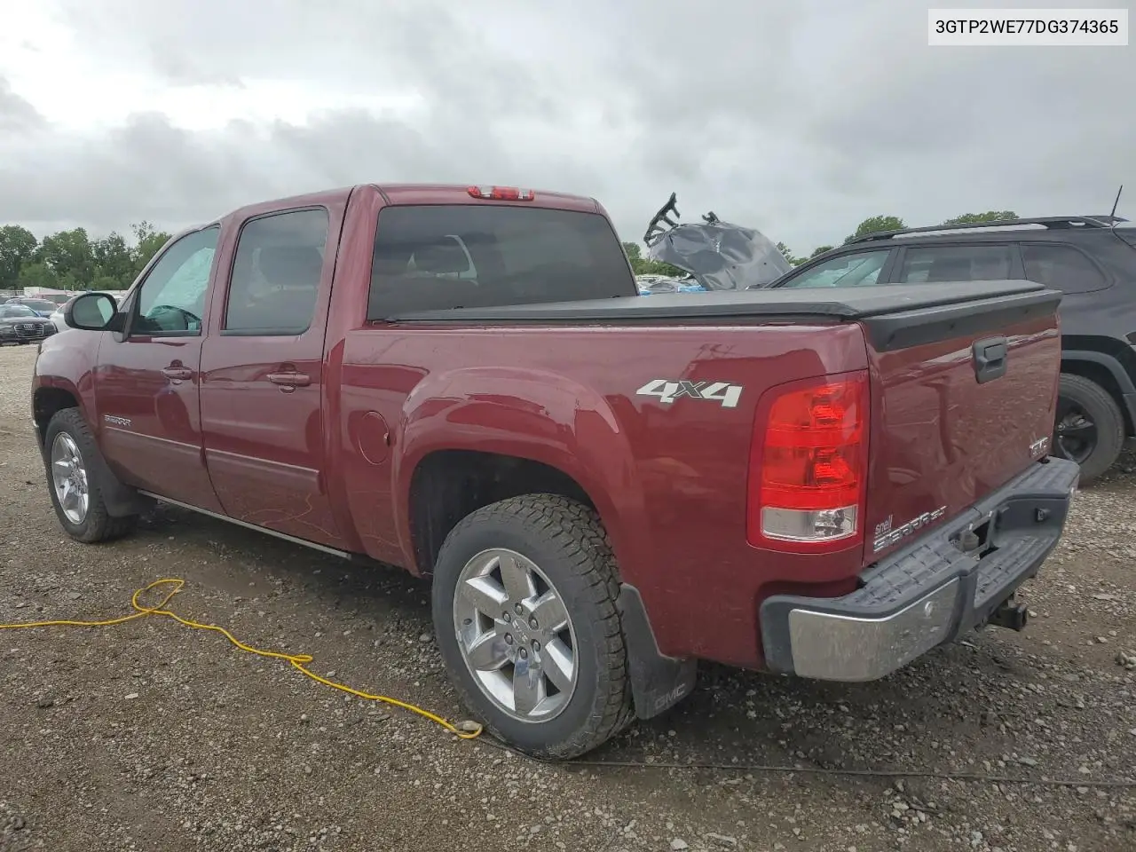 2013 GMC Sierra K1500 Slt VIN: 3GTP2WE77DG374365 Lot: 61780645