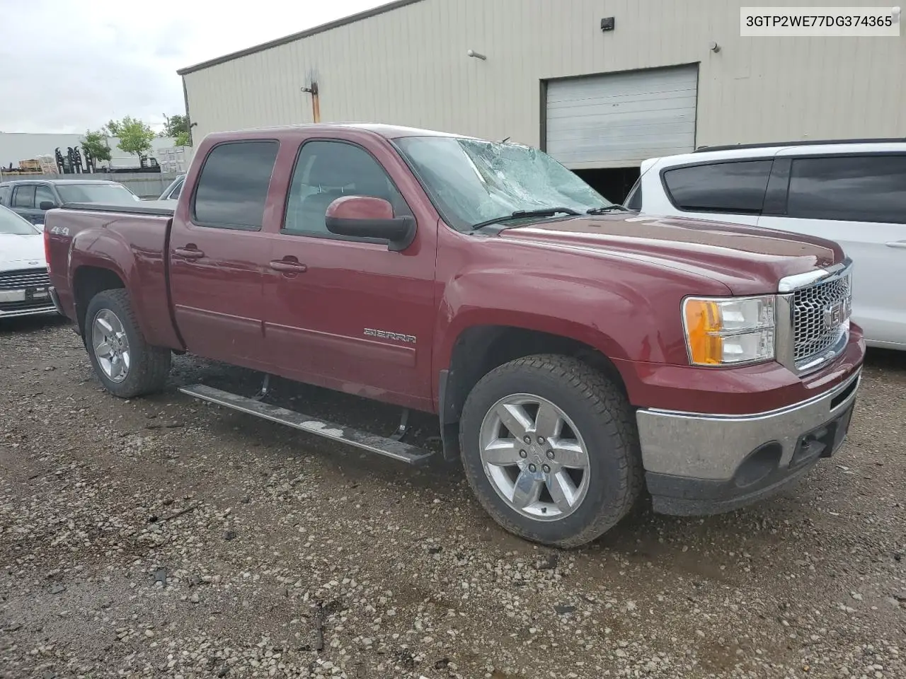 2013 GMC Sierra K1500 Slt VIN: 3GTP2WE77DG374365 Lot: 61780645