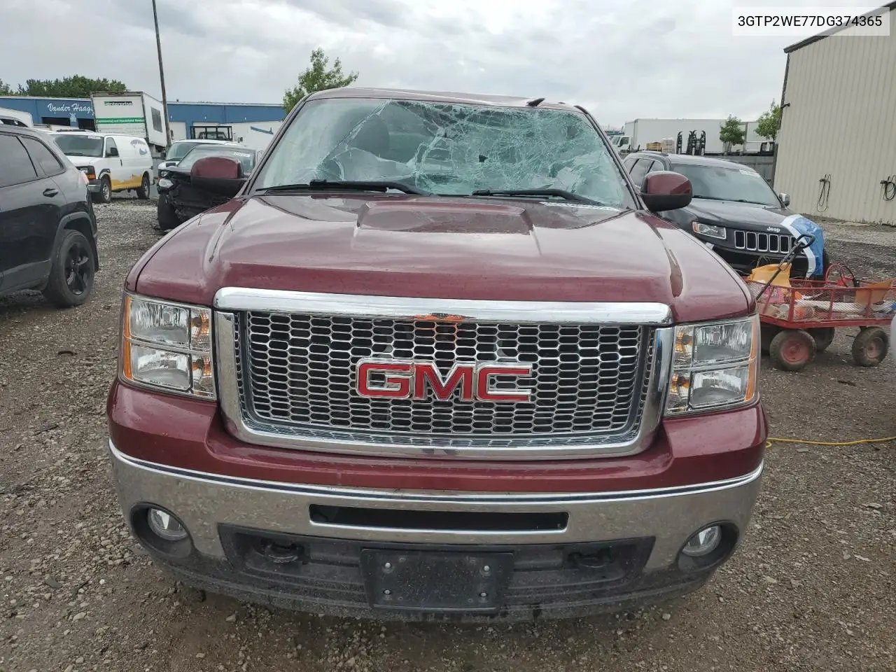 2013 GMC Sierra K1500 Slt VIN: 3GTP2WE77DG374365 Lot: 61780645