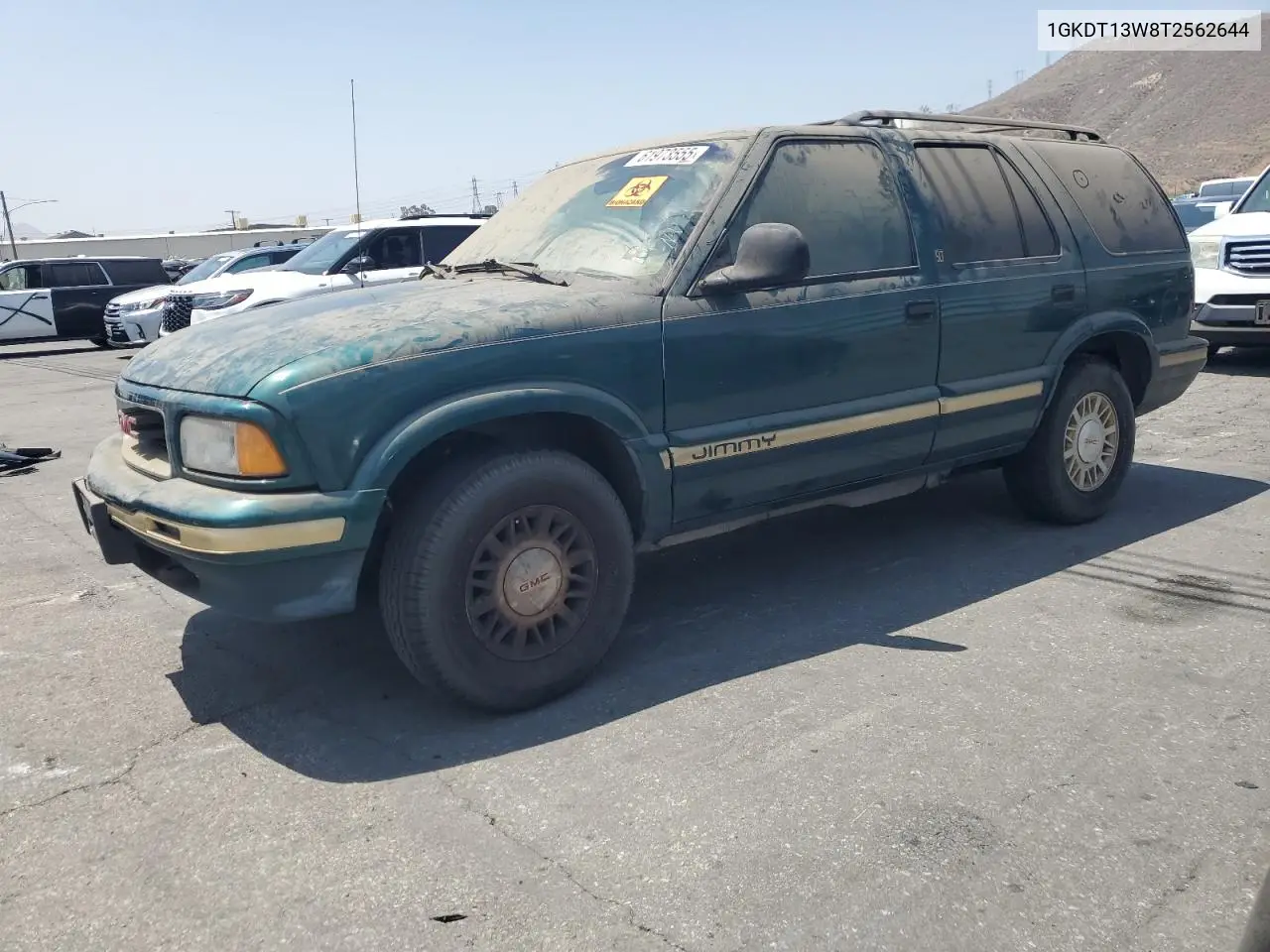 1996 GMC Jimmy VIN: 1GKDT13W8T2562644 Lot: 61973555