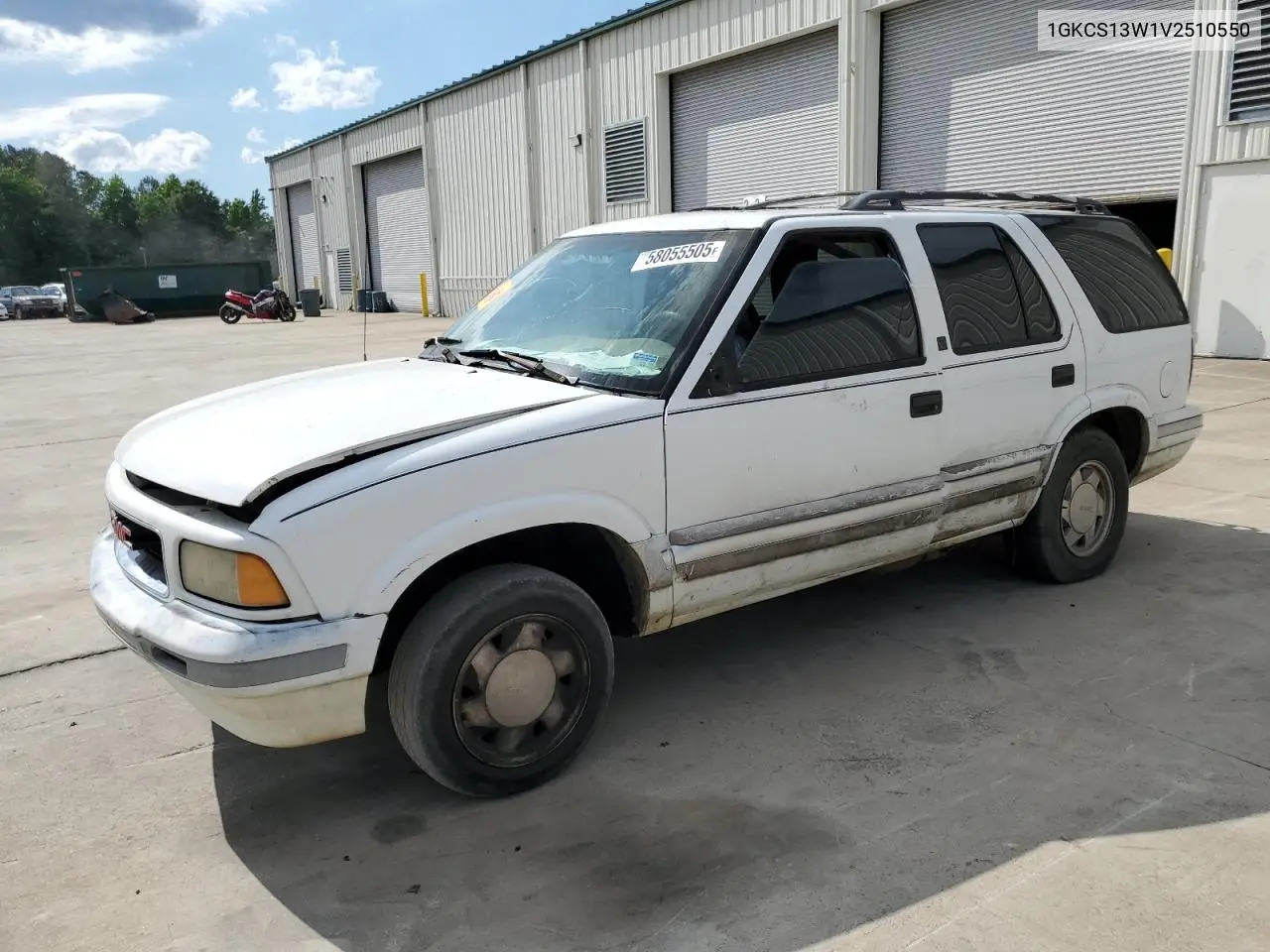 1997 GMC Jimmy VIN: 1GKCS13W1V2510550 Lot: 58055505