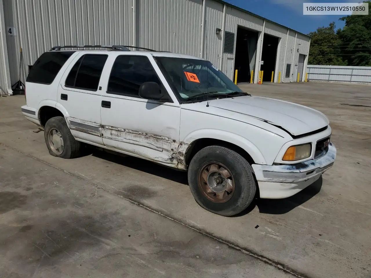 1997 GMC Jimmy VIN: 1GKCS13W1V2510550 Lot: 58055505