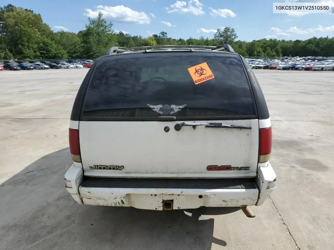 1997 GMC Jimmy VIN: 1GKCS13W1V2510550 Lot: 58055505