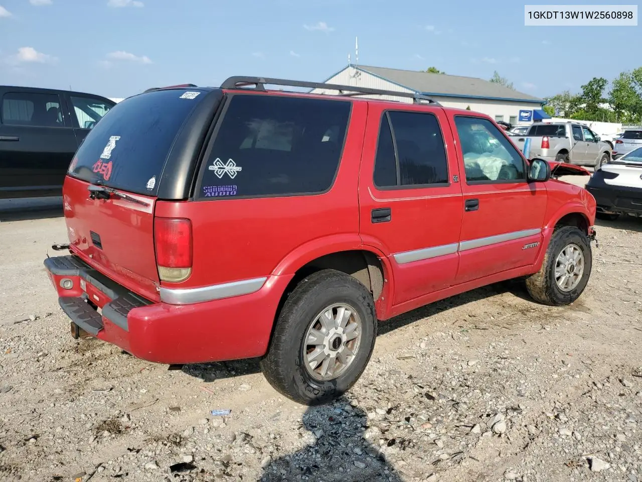 1998 GMC Jimmy VIN: 1GKDT13W1W2560898 Lot: 58831125