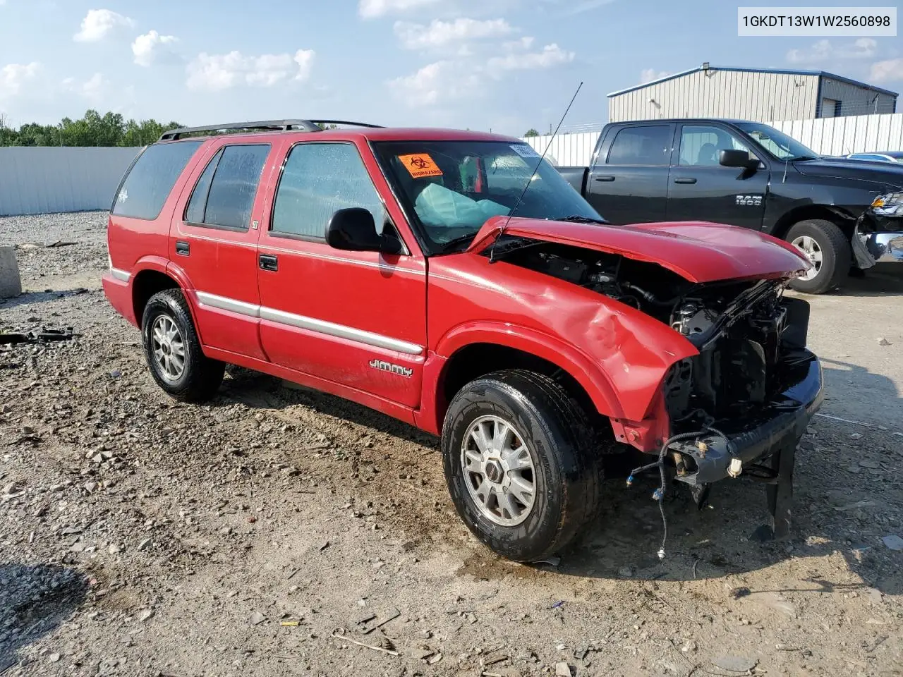 1998 GMC Jimmy VIN: 1GKDT13W1W2560898 Lot: 58831125