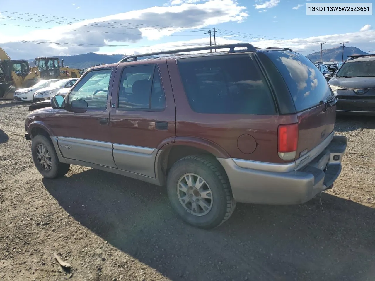 1998 GMC Jimmy VIN: 1GKDT13W5W2523661 Lot: 80123064