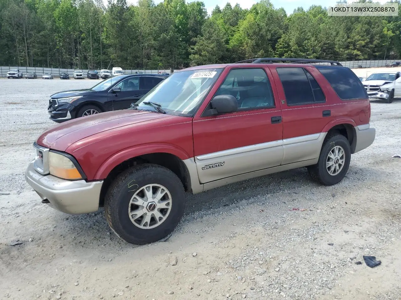 1999 GMC Jimmy VIN: 1GKDT13W3X2508870 Lot: 56572425