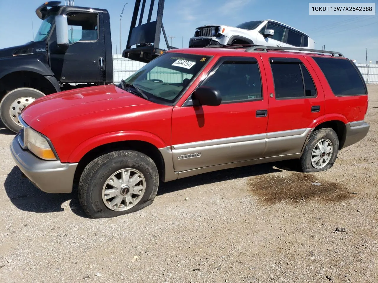 1999 GMC Jimmy VIN: 1GKDT13W7X2542388 Lot: 58547294