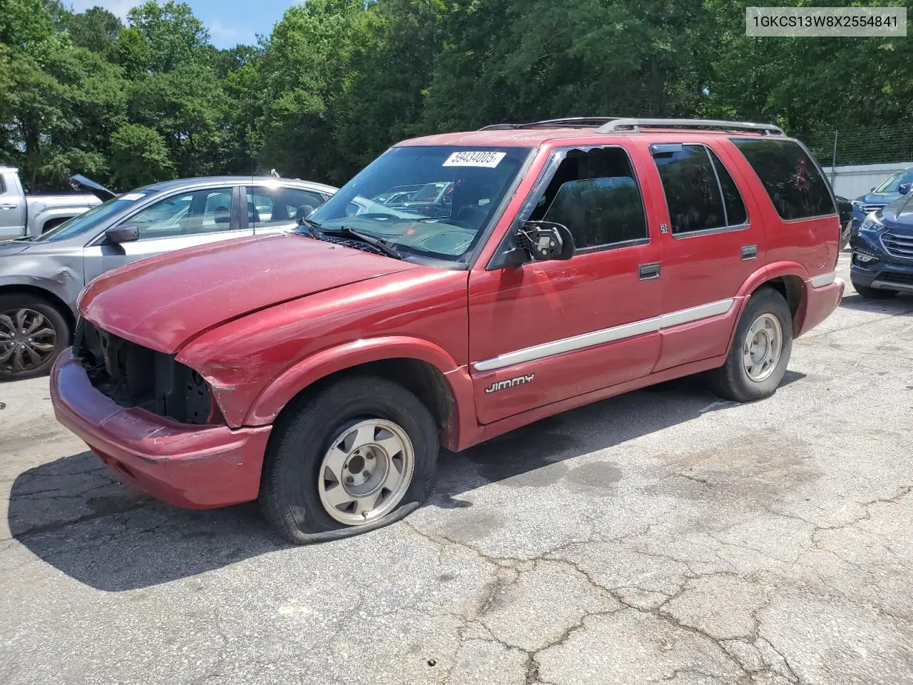 1999 GMC Jimmy VIN: 1GKCS13W8X2554841 Lot: 59434005