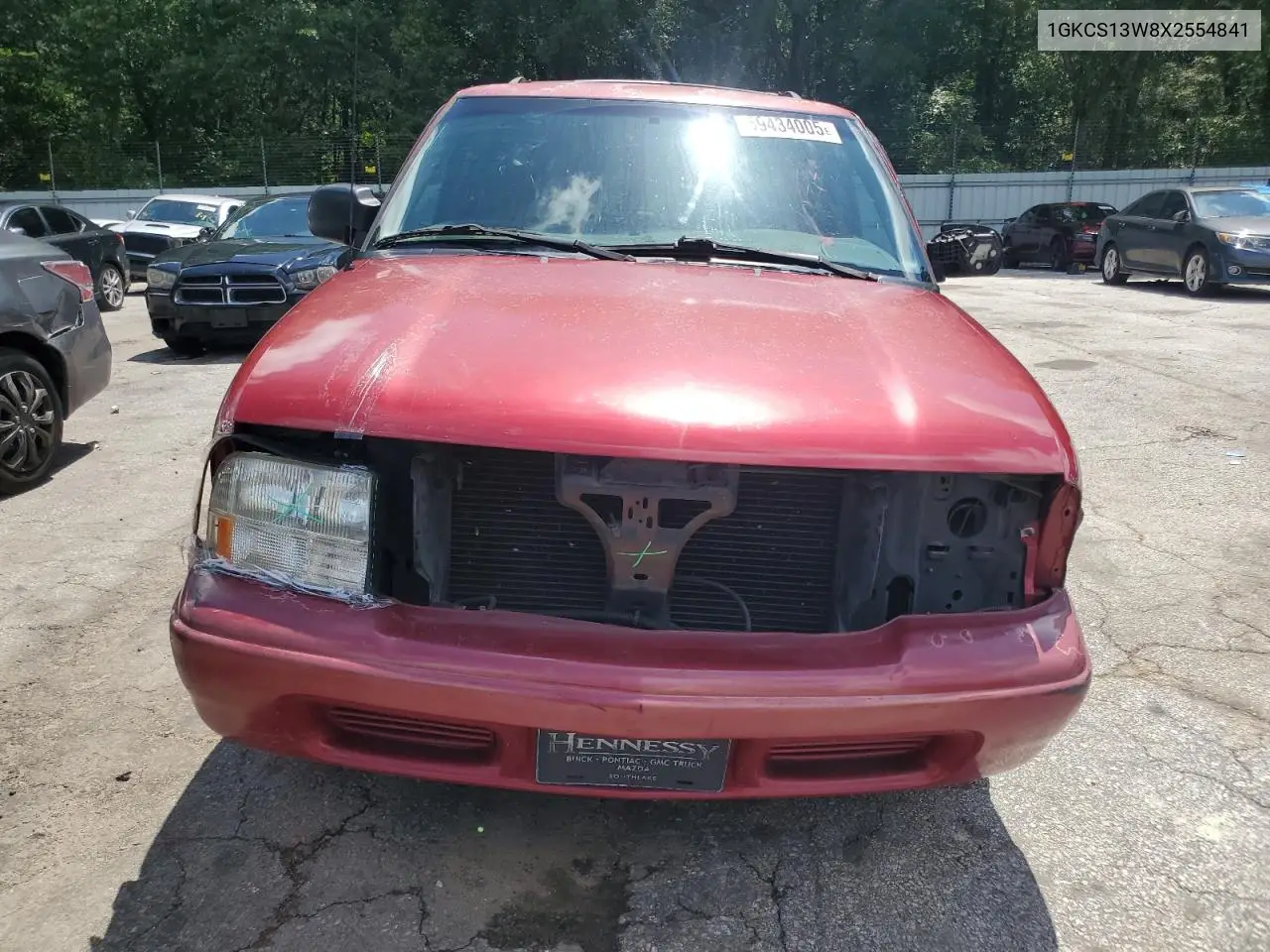 1999 GMC Jimmy VIN: 1GKCS13W8X2554841 Lot: 59434005