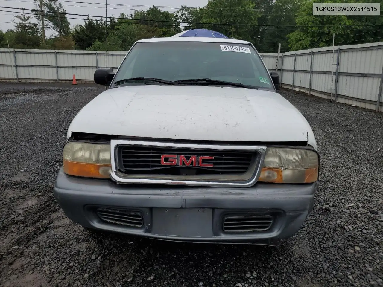 1999 GMC Jimmy VIN: 1GKCS13W0X2544515 Lot: 61160745