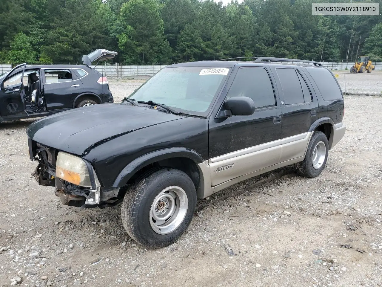 2000 GMC Jimmy VIN: 1GKCS13W0Y2118910 Lot: 53515005