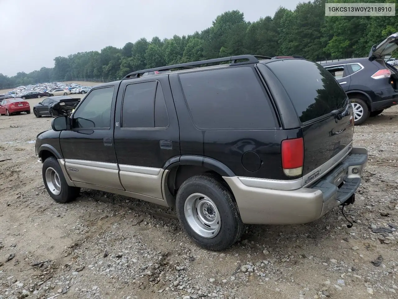 2000 GMC Jimmy VIN: 1GKCS13W0Y2118910 Lot: 53515005