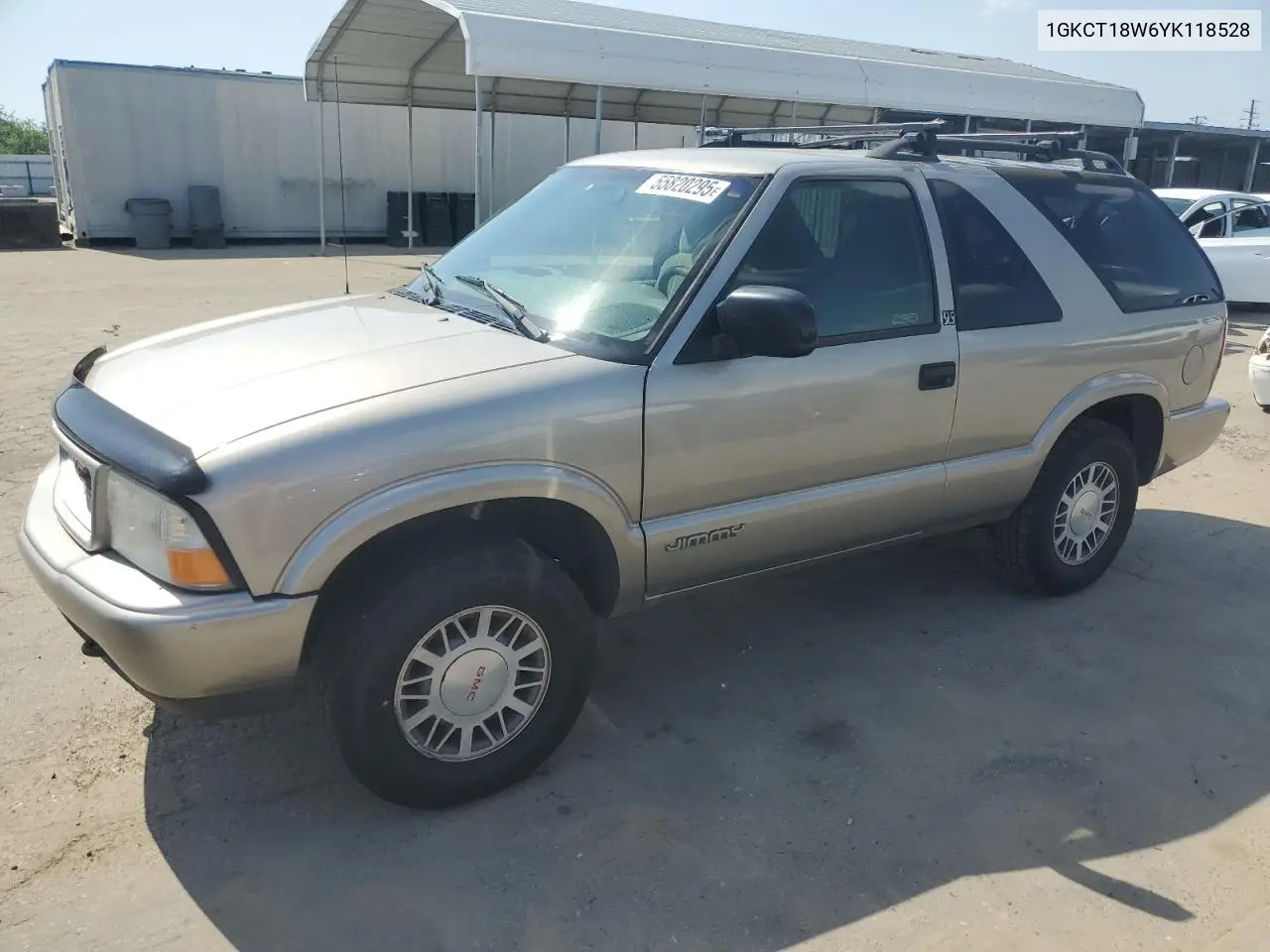 2000 GMC Jimmy VIN: 1GKCT18W6YK118528 Lot: 55820295