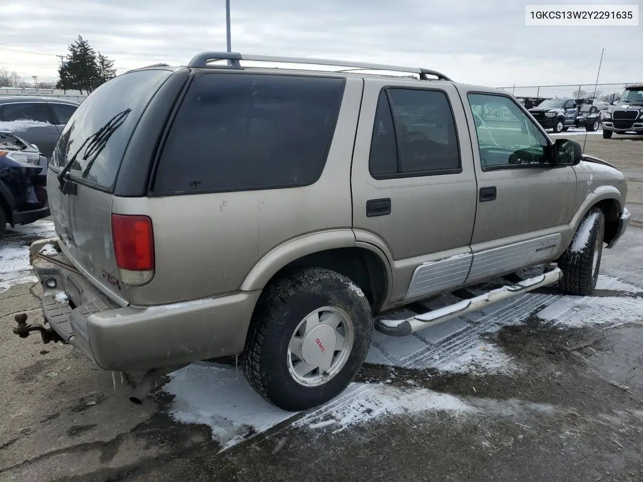 2000 GMC Jimmy VIN: 1GKCS13W2Y2291635 Lot: 55931505