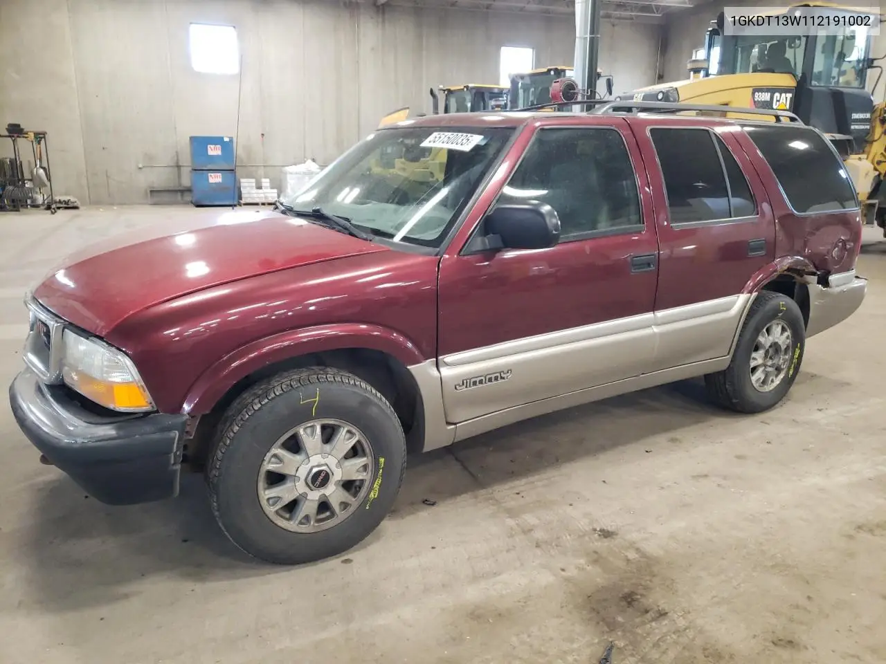 2001 GMC Jimmy VIN: 1GKDT13W112191002 Lot: 55150035